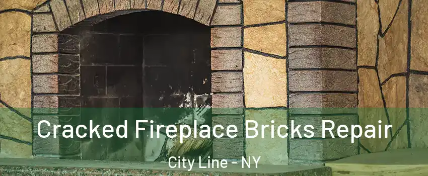 Cracked Fireplace Bricks Repair City Line - NY