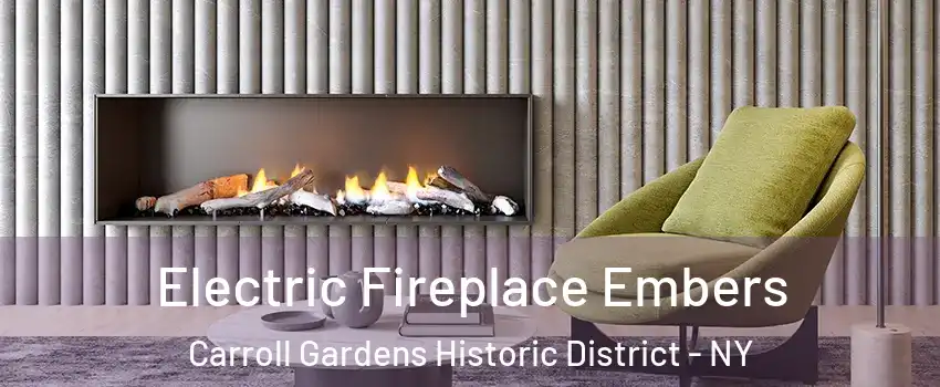 Electric Fireplace Embers Carroll Gardens Historic District - NY