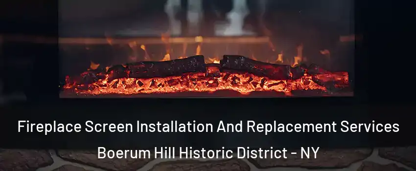 Fireplace Screen Installation And Replacement Services Boerum Hill Historic District - NY