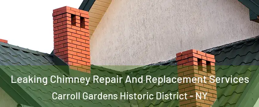 Leaking Chimney Repair And Replacement Services Carroll Gardens Historic District - NY