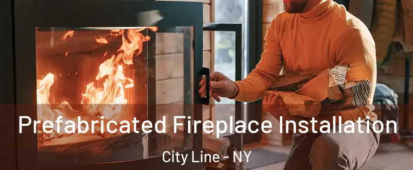 Prefabricated Fireplace Installation City Line - NY